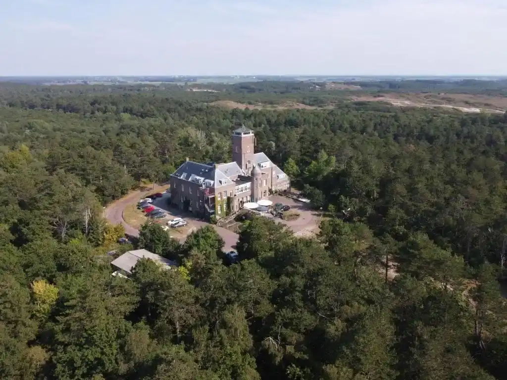 Bovenaanzicht van Landgoed Huize Glory